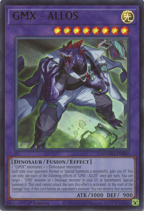 GMX ALLOS (#MAMO-EN080) (Magnificent Monsters) Near Mint 1st Edition