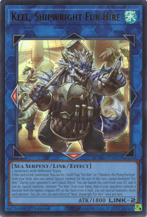 Keel Shipwright Fur Hire (#MAMO-EN092) (Magnificent Monsters) Near Mint 1st Edition