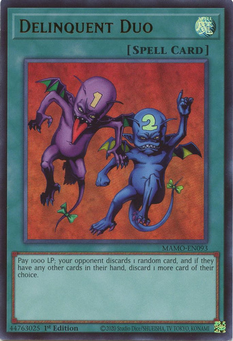 Delinquent Duo (#MAMO-EN093) (Magnificent Monsters) Near Mint 1st Edition