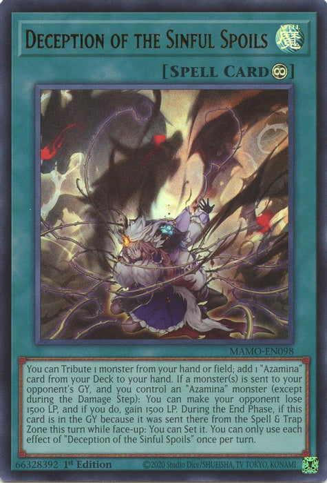 Deception of the Sinful Spoils (#MAMO-EN098) (Magnificent Monsters) Near Mint 1st Edition