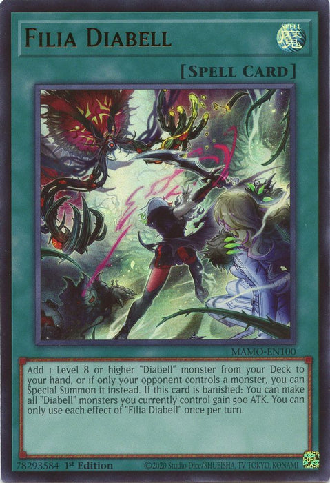Filia Diabell (#MAMO-EN100) (Magnificent Monsters) Near Mint 1st Edition
