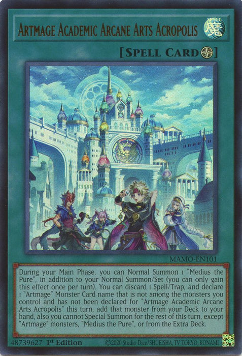 Artmage Academic Arcane Arts Acropolis (#MAMO-EN101) (Magnificent Monsters) Near Mint 1st Edition