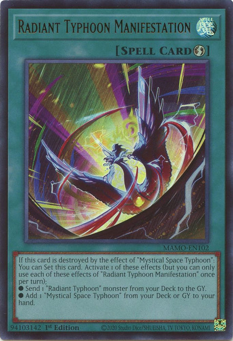 Radiant Typhoon Manifestation (#MAMO-EN102) (Magnificent Monsters) Near Mint 1st Edition