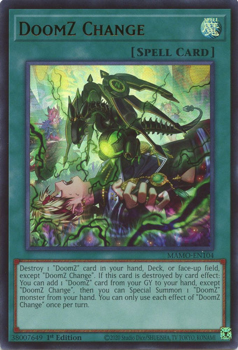 DoomZ Change (#MAMO-EN104) (Magnificent Monsters) Near Mint 1st Edition
