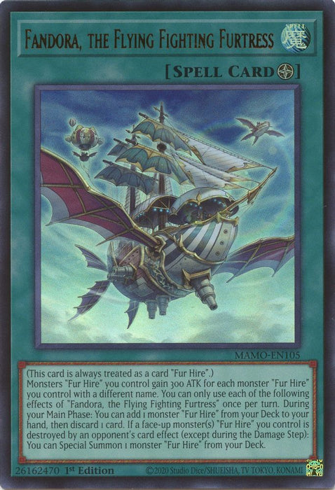 Fandora the Flying Fighting Furtress (#MAMO-EN105) (Magnificent Monsters) Near Mint 1st Edition