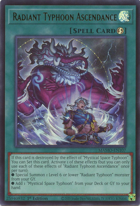 Radiant Typhoon Ascendance (#MAMO-EN107) (Magnificent Monsters) Near Mint 1st Edition