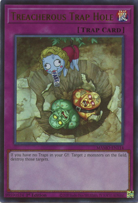 Treacherous Trap Hole (#MAMO-EN114) (Magnificent Monsters) Near Mint 1st Edition