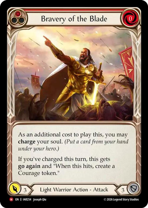 Bravery of the Blade (#IAR254) (Usurp the Shadow Throne) Near Mint