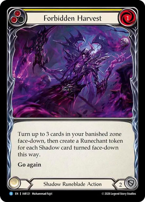 Forbidden Harvest (#IAR121) (Usurp the Shadow Throne) Near Mint