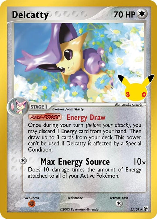 Delcatty (#5/109) (ME: 30th Celebration Classic Collection) Near Mint Holofoil