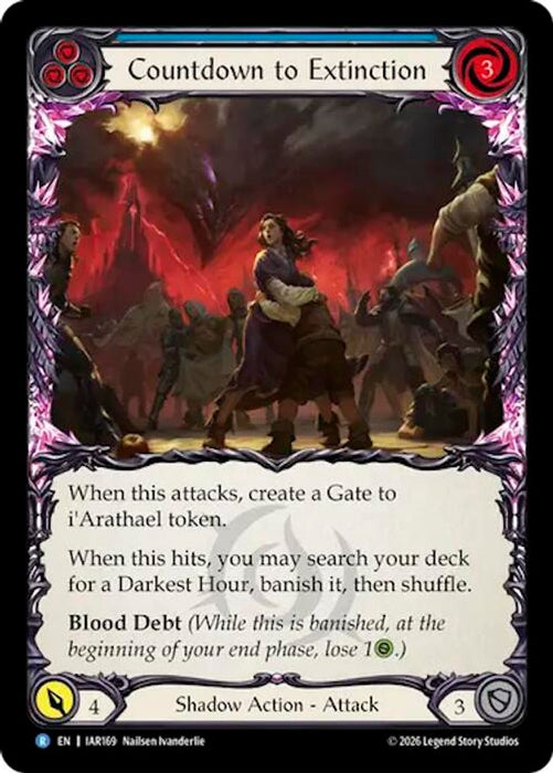 Countdown to Extinction Blue (#IAR169) (Usurp the Shadow Throne) Near Mint