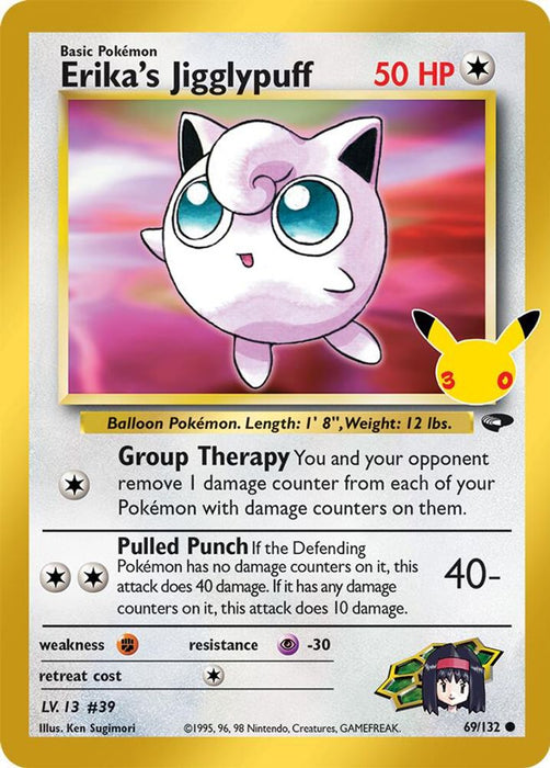 Erika's Jigglypuff (#69/132) (ME: 30th Celebration Classic Collection) Near Mint Holofoil