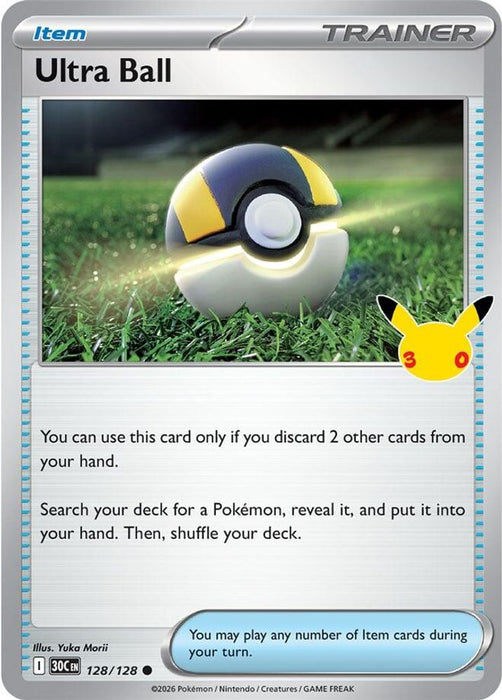Ultra Ball (#128/128) (ME: 30th Celebration) Near Mint Holofoil