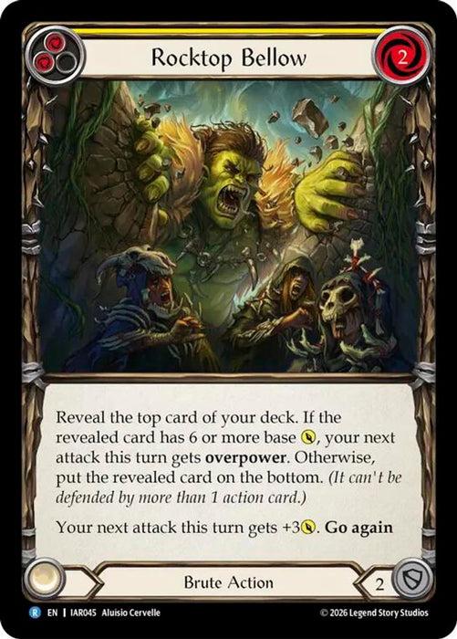 Rocktop Bellow Yellow (#IAR045) (Usurp the Shadow Throne) Near Mint