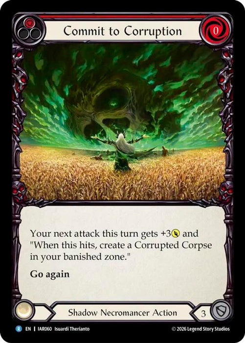 Commit to Corruption Red (#IAR060) (Usurp the Shadow Throne) Near Mint