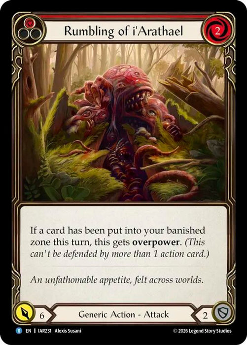 Rumbling of iArathael (#IAR231) (Usurp the Shadow Throne) Near Mint