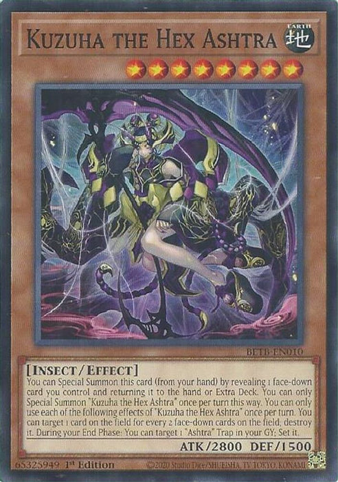 Kuzuha the Hex Ashtra (#BETB-EN010) (Beyond the Brave) Near Mint 1st Edition