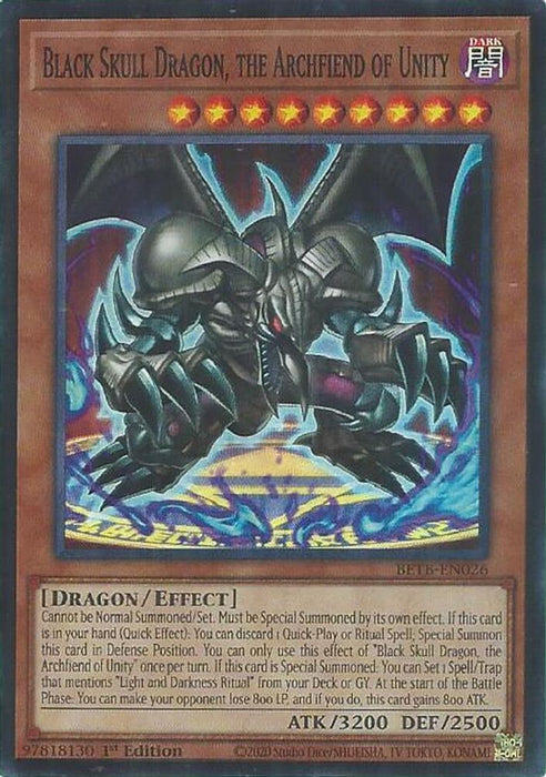 Black Skull Dragon, the Archfiend of Unity (#BETB-EN026) (Beyond the Brave) Near Mint 1st Edition