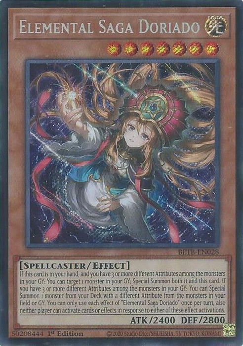 Elemental Saga Doriado (#BETB-EN028) (Beyond the Brave) Near Mint 1st Edition