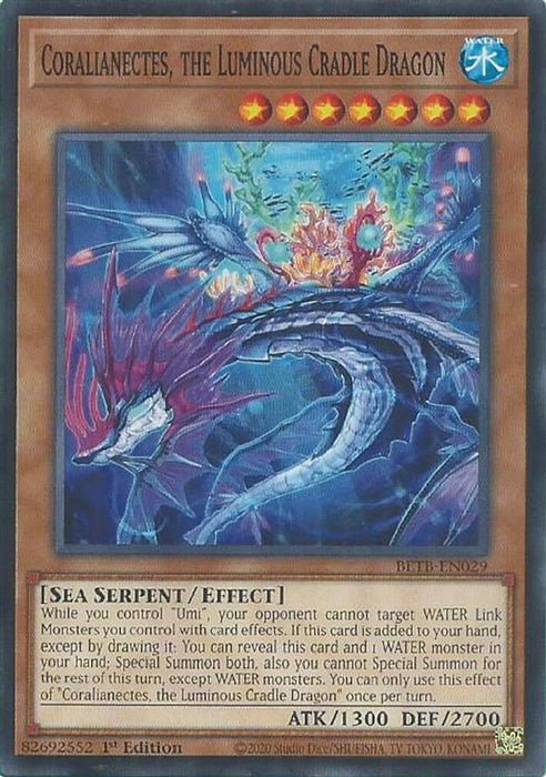 Coralianectes, the Luminous Cradle Dragon (#BETB-EN029) (Beyond the Brave) Near Mint 1st Edition