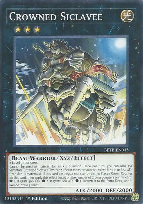 Crowned Siclavee (#BETB-EN045) (Beyond the Brave) Near Mint 1st Edition