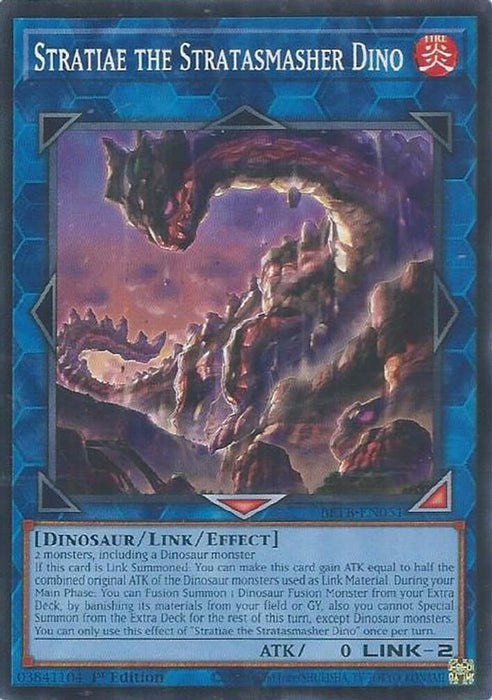 Stratiae the Stratasmasher Dino (#BETB-EN051) (Beyond the Brave) Near Mint 1st Edition
