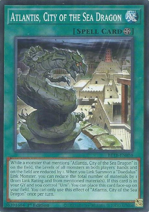 Atlantis, City of the Sea Dragon (#BETB-EN058) (Beyond the Brave) Near Mint 1st Edition