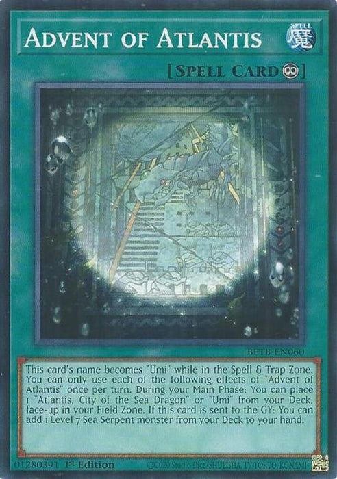 Advent of Atlantis (#BETB-EN060) (Beyond the Brave) Near Mint 1st Edition
