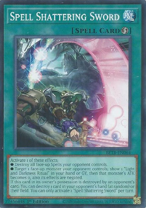 Spell Shattering Sword (#BETB-EN064) (Beyond the Brave) Near Mint 1st Edition