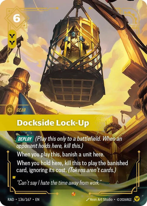 Dockside Lock-Up (#136/167) (Radiance) Near Mint Foil