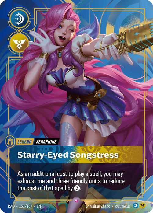 Seraphine, Starry-Eyed Songstress (#151/167) (Radiance) Near Mint Foil