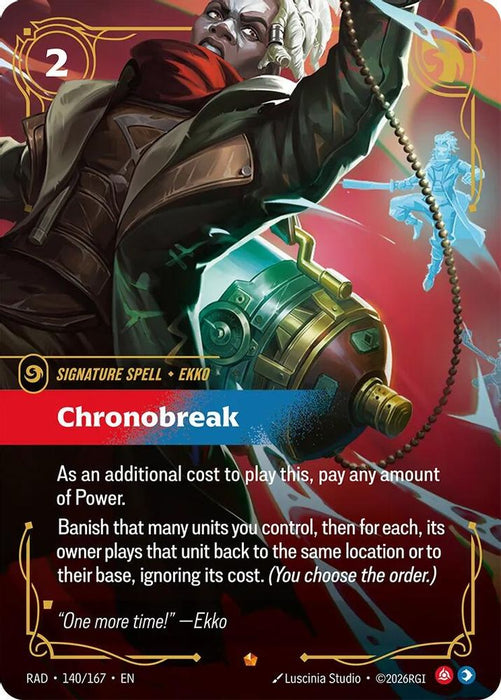 Chronobreak (#140/167) (Radiance) Near Mint Foil