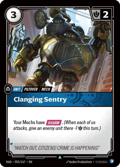 Clanging Sentry (#055/167) (Radiance) Near Mint