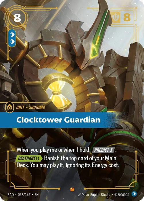 Clocktower Guardian (#067/167) (Radiance) Near Mint Foil