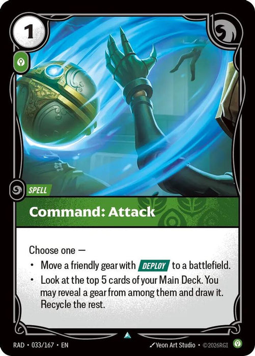 Command: Attack (#033/167) (Radiance) Near Mint