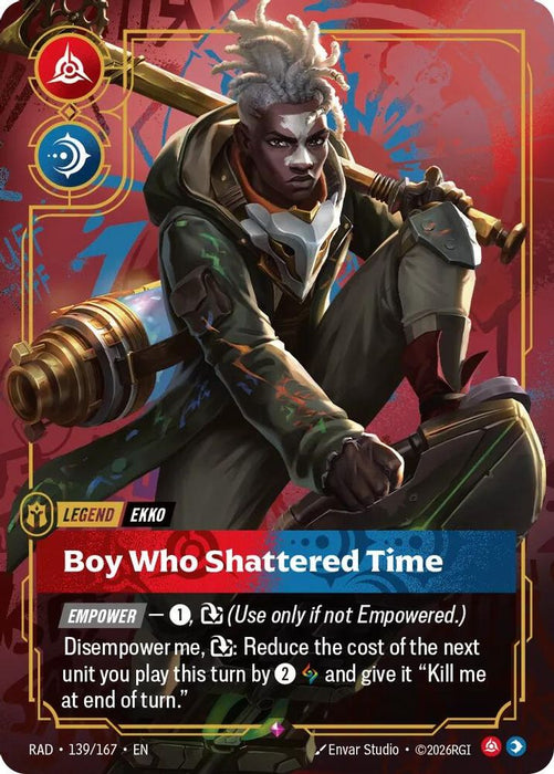 Ekko, Boy Who Shattered Time (#139/167) (Radiance) Near Mint Foil