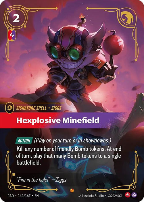Hexplosive Minefield (#142/167) (Radiance) Near Mint Foil