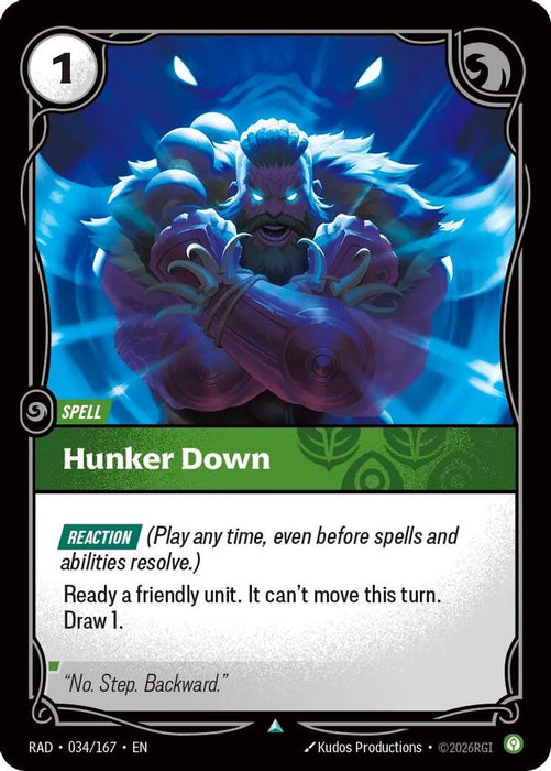 Hunker Down (#034/167) (Radiance) Near Mint
