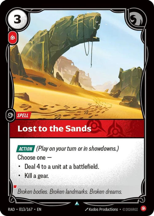 Lost to the Sands (#013/167) (Radiance) Near Mint