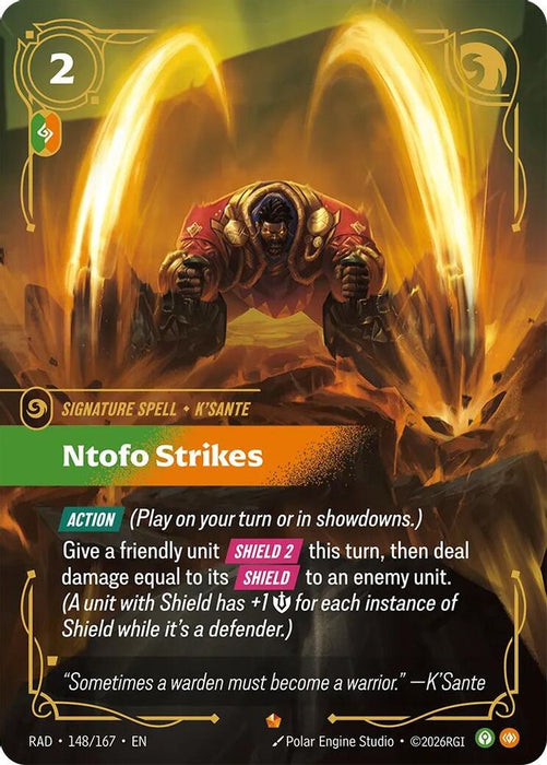 Ntofo Strikes (#148/167) (Radiance) Near Mint Foil