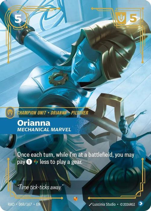 Orianna, Mechanical Marvel (#068/167) (Radiance) Near Mint Foil