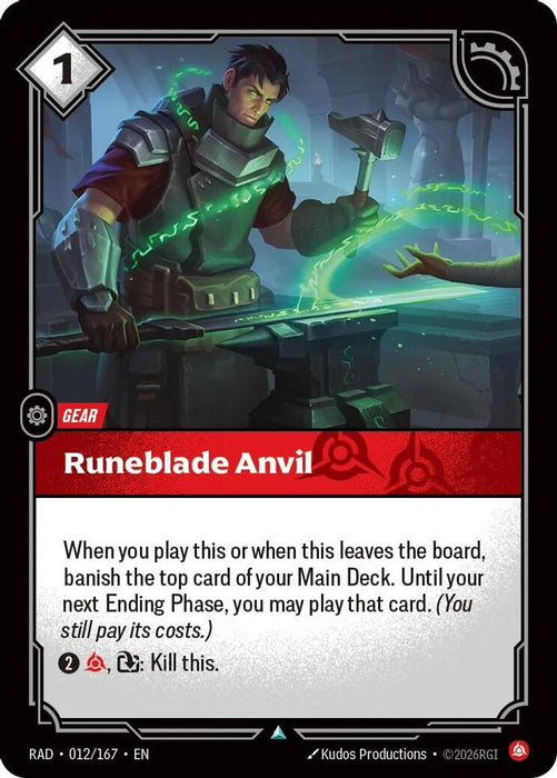 Runeblade Anvil (#012/167) (Radiance) Near Mint