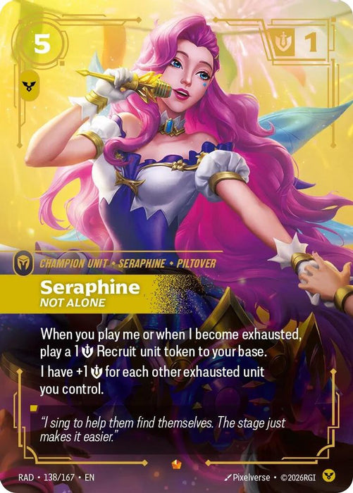 Seraphine, Not Alone (#138/167) (Radiance) Near Mint Foil