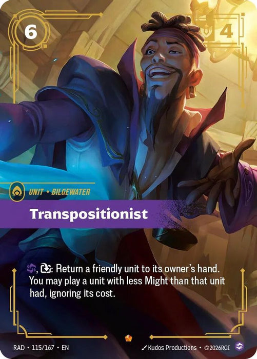Transpositionist (#115/167) (Radiance) Near Mint Foil