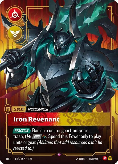 Mordekaiser, Iron Revenant (#143/167) (Radiance) Near Mint Foil