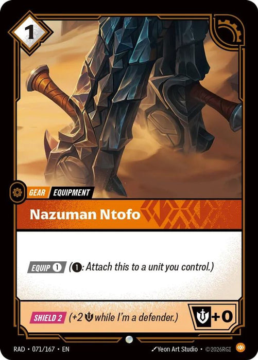 Nazuman Ntofo (#071/167) (Radiance) Near Mint
