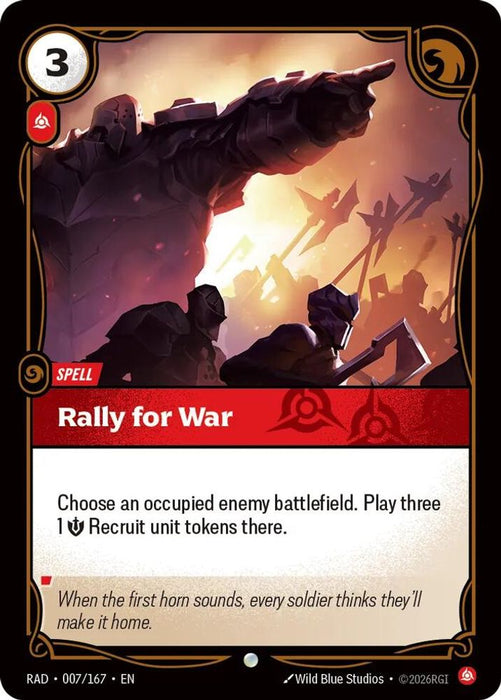 Rally for War (#007/167) (Radiance) Near Mint