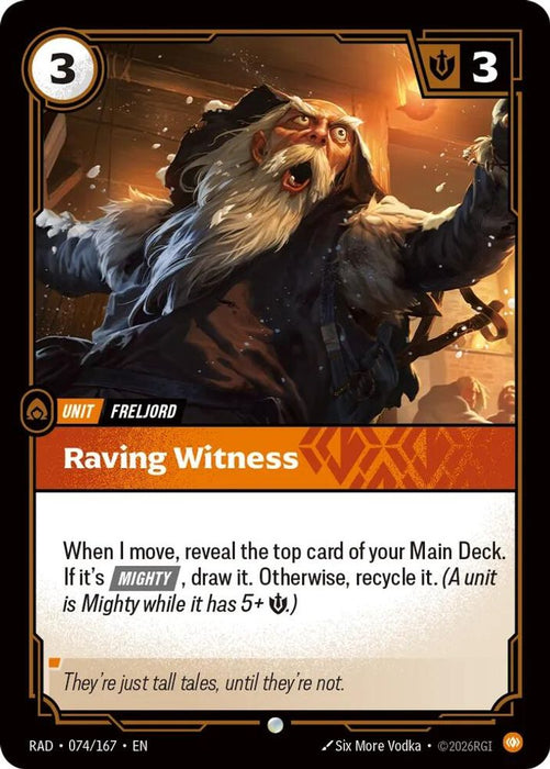 Raving Witness (#074/167) (Radiance) Near Mint