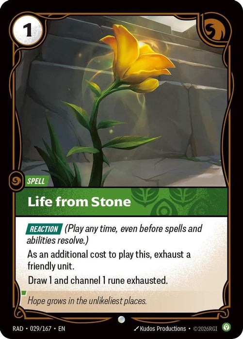 Life from Stone (#029/167) (Radiance) Near Mint