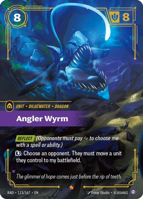 Angler Wyrm (#113/167) (Radiance) Near Mint Foil